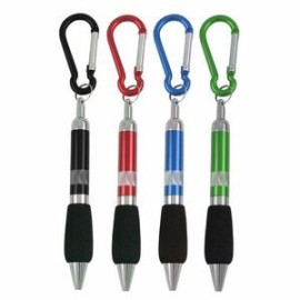Carabiner key holder Pen with soft grip